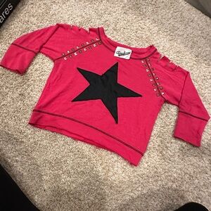 *Vintage* Denny’s!  Random Hearts- Kids Star Long Sleeve Sweatshirt